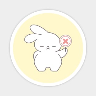 Cute Rabbit Say No Magnet